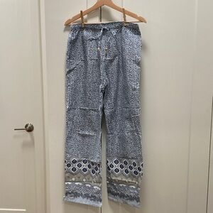 SUDARA Blue Patterned Pants